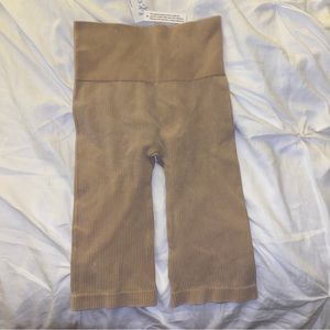 NWT Tan Vanilla Sky Biker Shorts